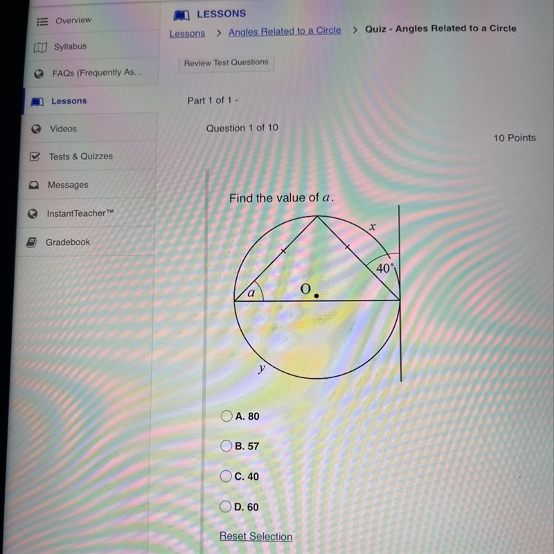 Find the value of a.-example-1