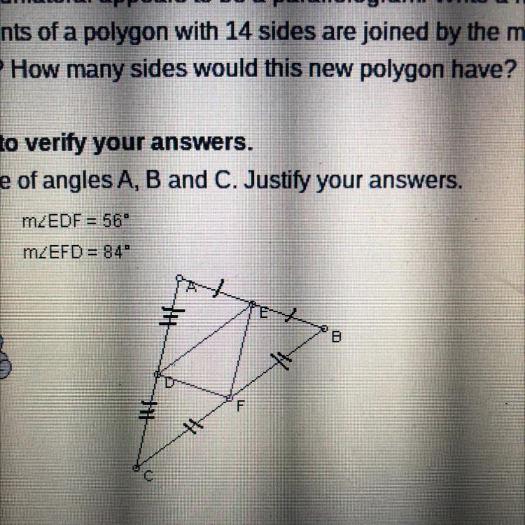 What are angles a,b and c-example-1