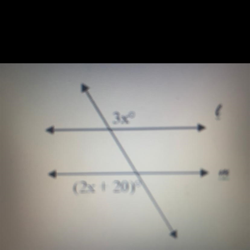 Solve for x transversal-example-1