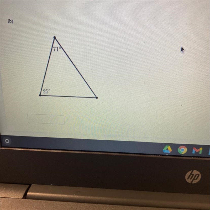 Find missing angle in triangle-example-1