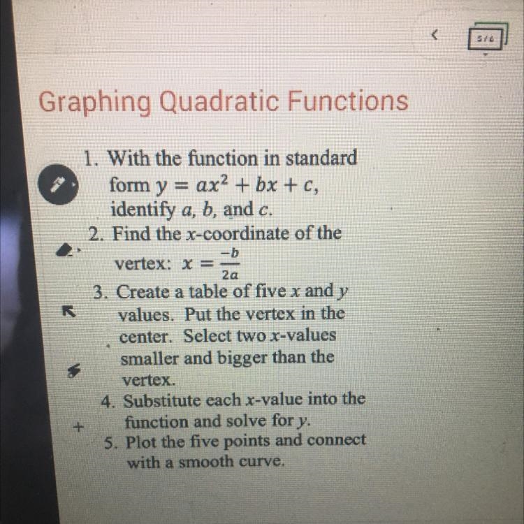 Y = –2x2 + 8x - 3 help :c-example-1