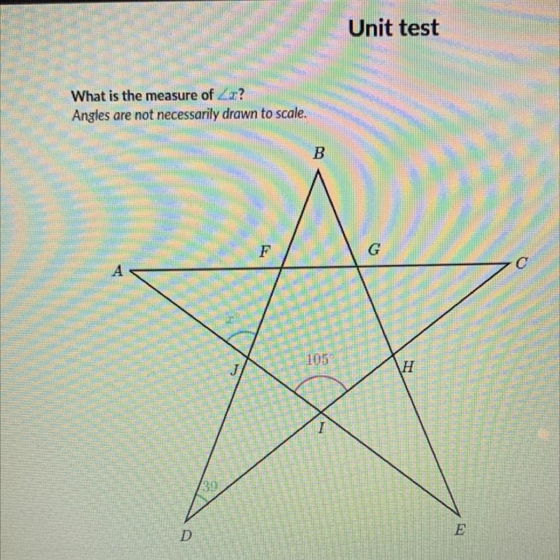 DUE SOON PLS HELP!!! What is the measure of angle x-example-1