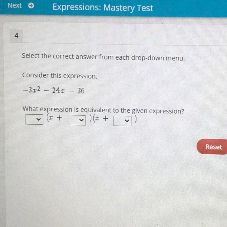 Select the correct answer from each drop-down menu. Consider this expression. -312 – 241 – 36-example-1