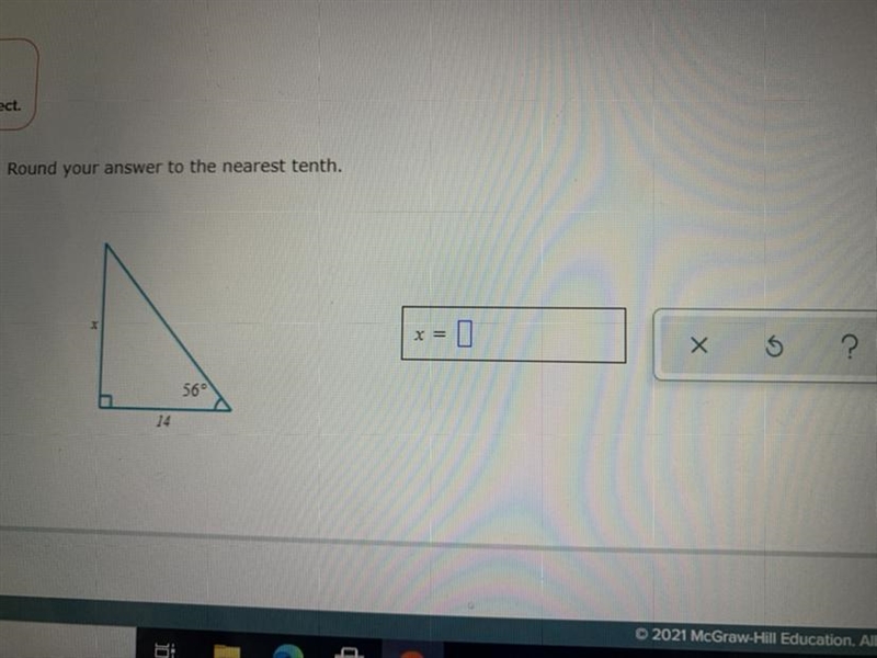 Solve the right triangle. Round your answers to the nearest tenth.-example-1