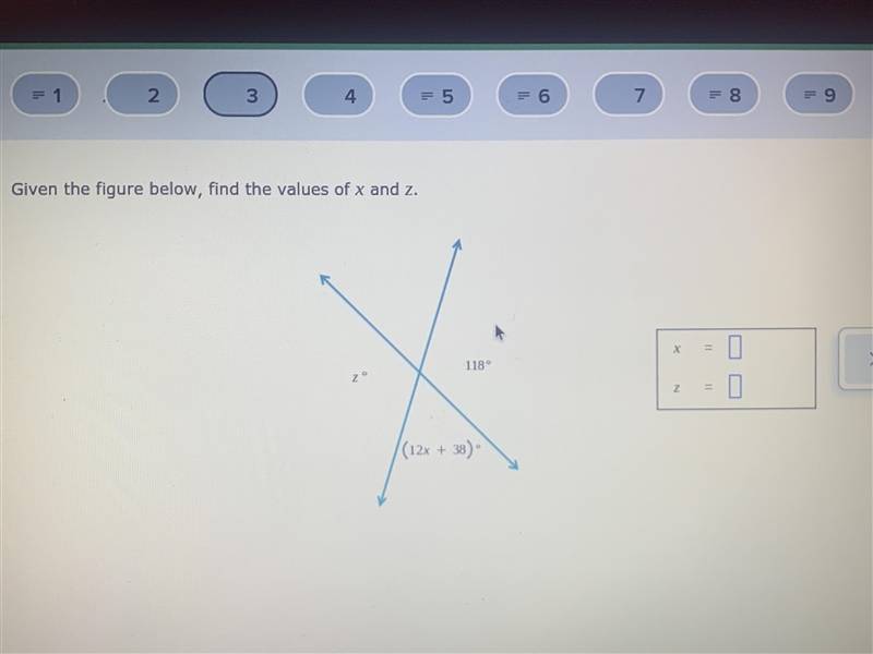 Given the figure below find the value of x and d-example-1