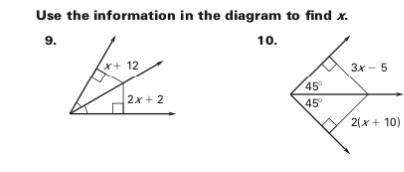 Use the information in the diagram to find x.-example-1