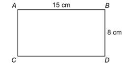 1. The rectangle shown is dilated by a scale factor of 3. Calculate the length of-example-1