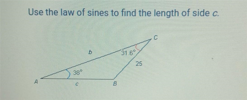 HELP!!! use the law of sines! ​-example-1