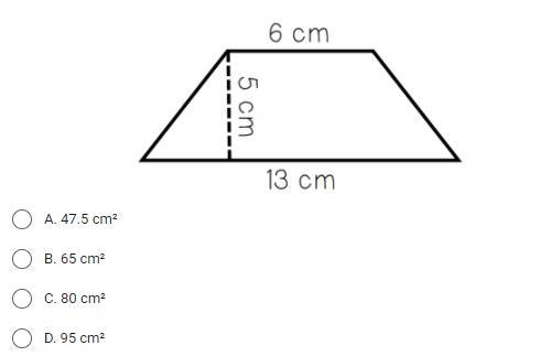 Calculate the area of the shape below.-example-1