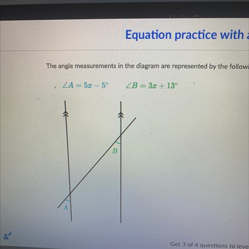 The angle measurements in the diagram are represented by the following expressions-example-1