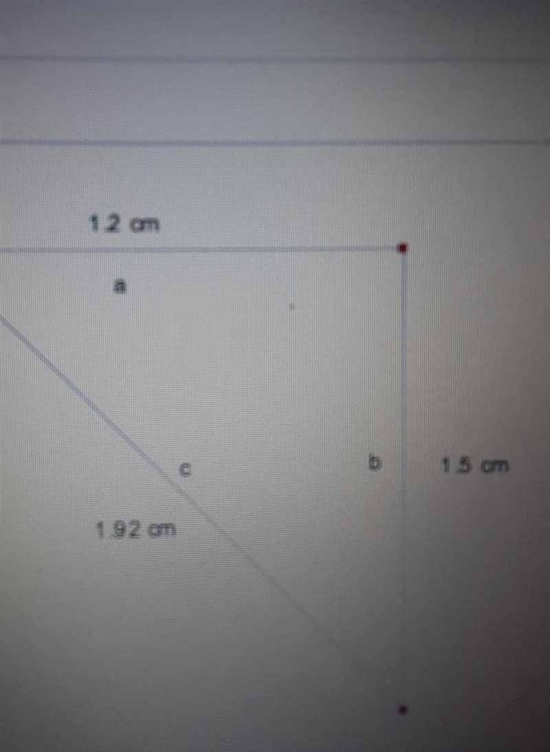 The actual length of a in the triangle shown is 10cm. Use the scale drawing of the-example-1