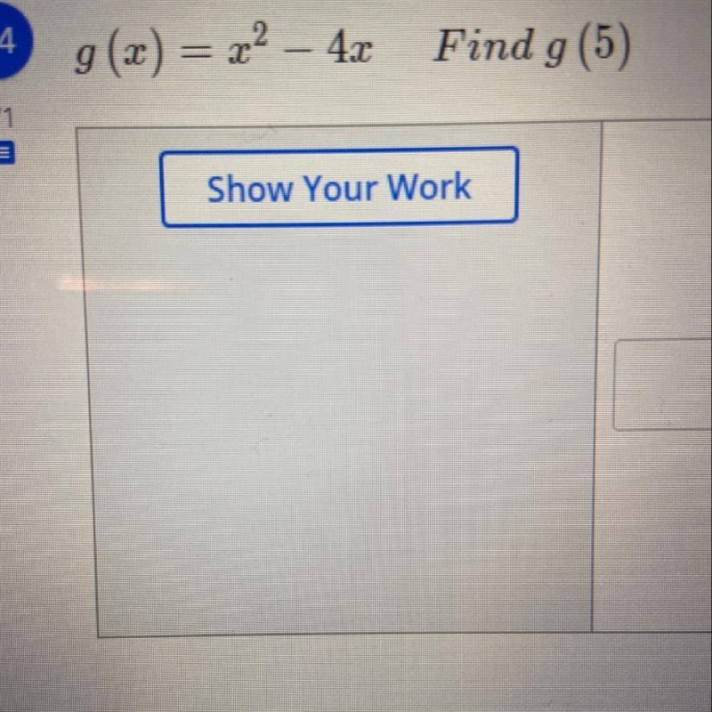 G(x)=x^2-4x find g(5) help!-example-1