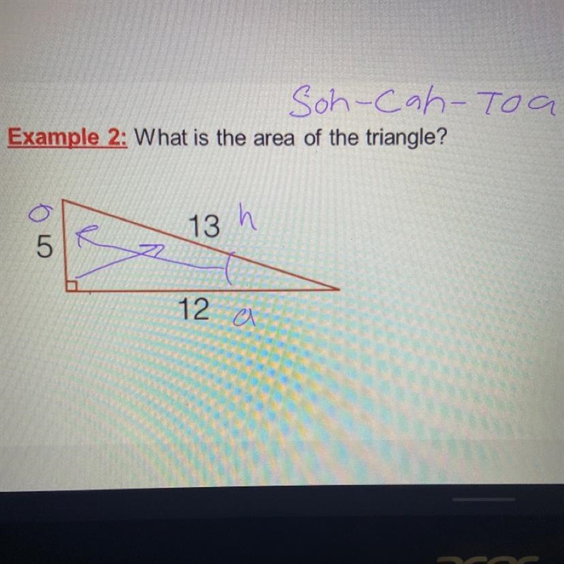 EMERGENCY PLS HELP: What is the area of the triangle?-example-1