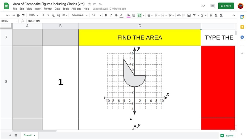 What's the area of the composite figure below ?-example-1