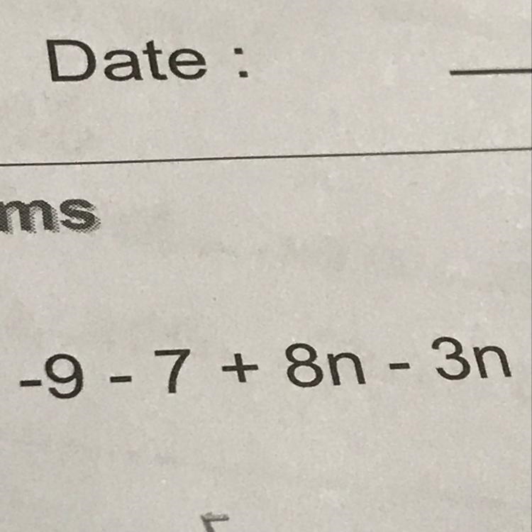 What are the combining like terms ?? Plz-example-1