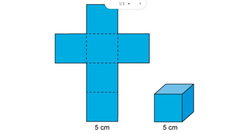 Find the surface area of the cube and show your work please : )-example-1