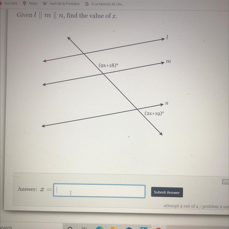 Does anyone know how to solve for x? The answer is NOT 1/7 PLEASE HELP-example-1