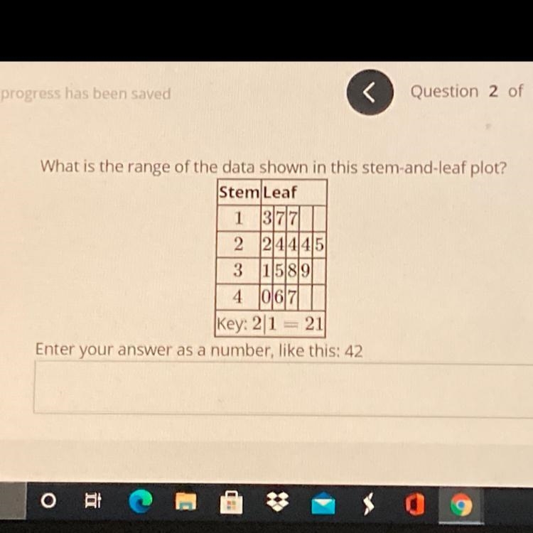 !!!What is the range of the data shown below!!!-example-1