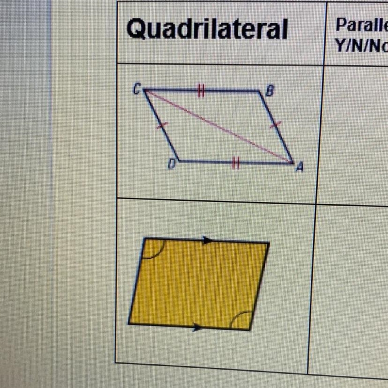 Are these parallelograms why or why not-example-1