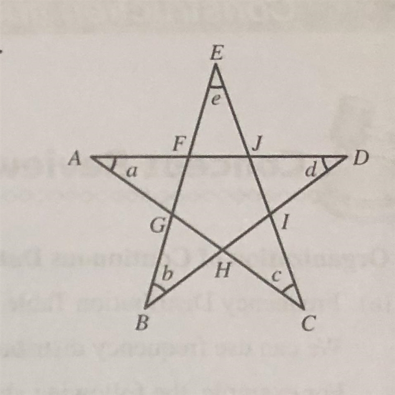 27. In the figure, AFJD, BGFE, CHGA, DIHB and EJIC are straight lines. Find a + b-example-1