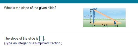 What is the slope of the given slide?-example-1