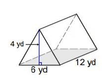 Find the Volume of the shape below. V = yd³-example-1