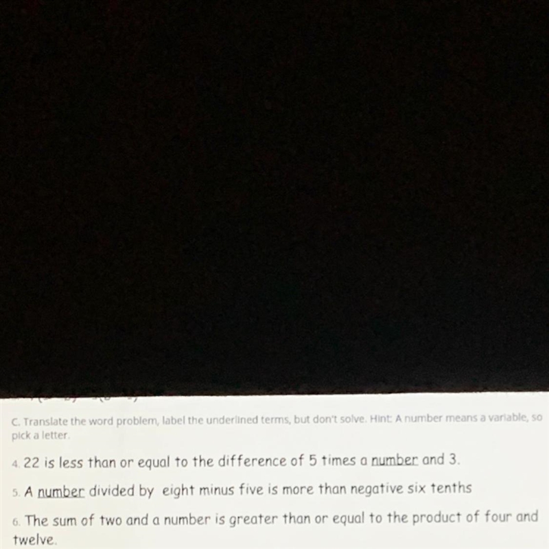 I need help please each number has its own equation number it off please-example-1