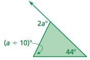 Find the measure of the exterior angle.-example-1