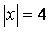 What are the possible values of x in the following expression? A. -4 B. 0 C. 4 D. -4 and-example-1