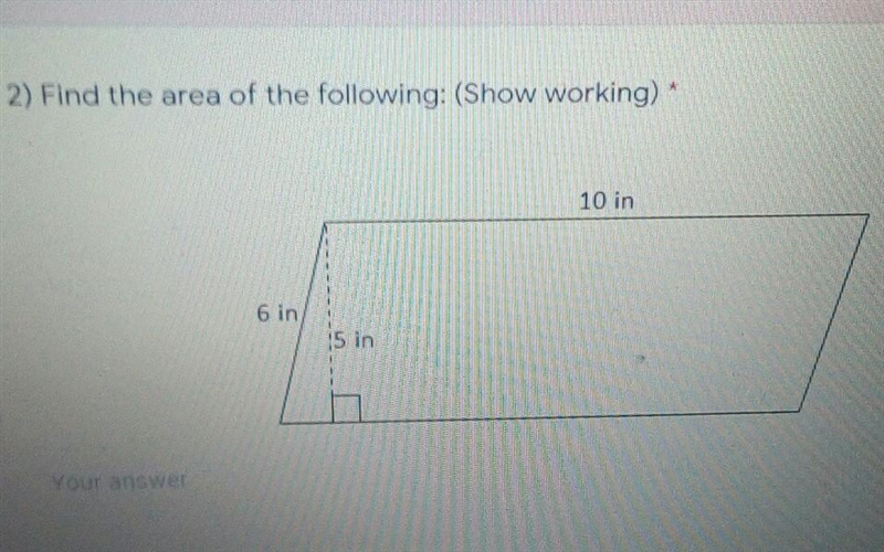 Find the area of the following​-example-1