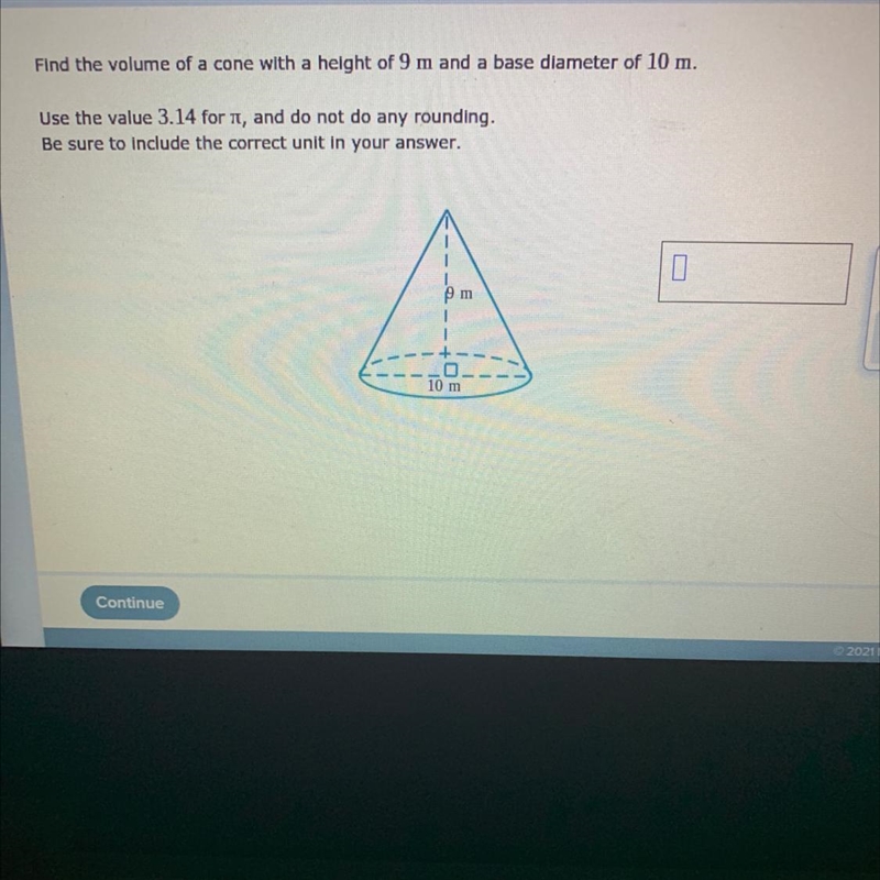 Please someone help with this cone volume please-example-1