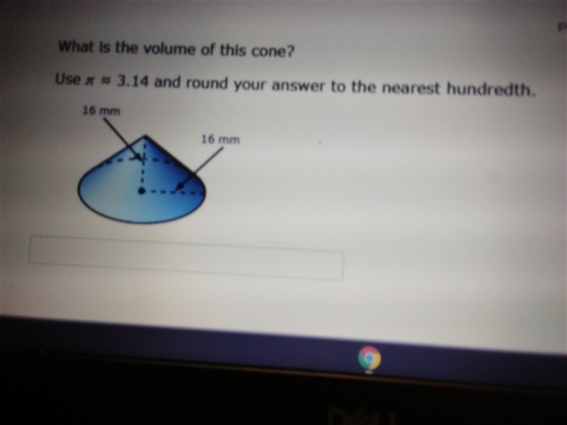 What is the volume of this cone-example-1