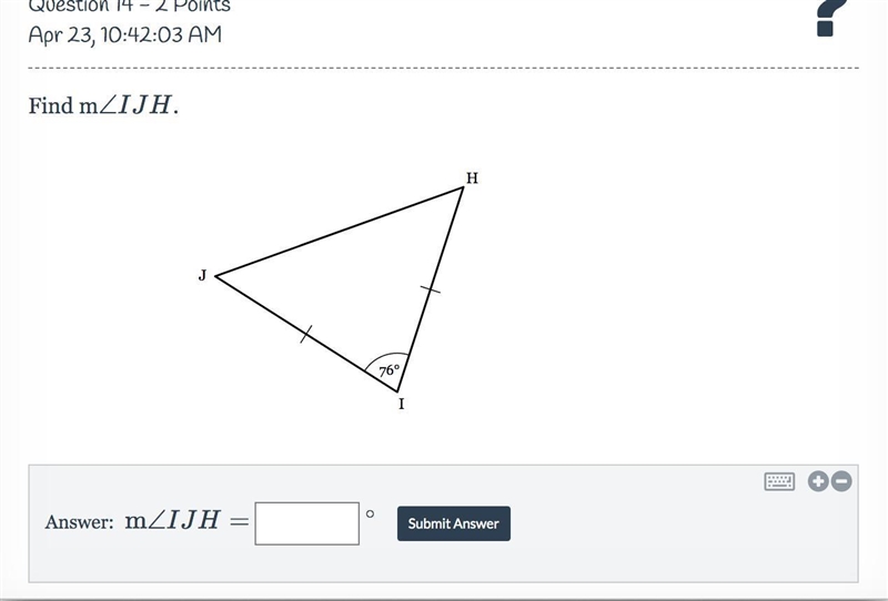 Find the answer for ijh-example-1