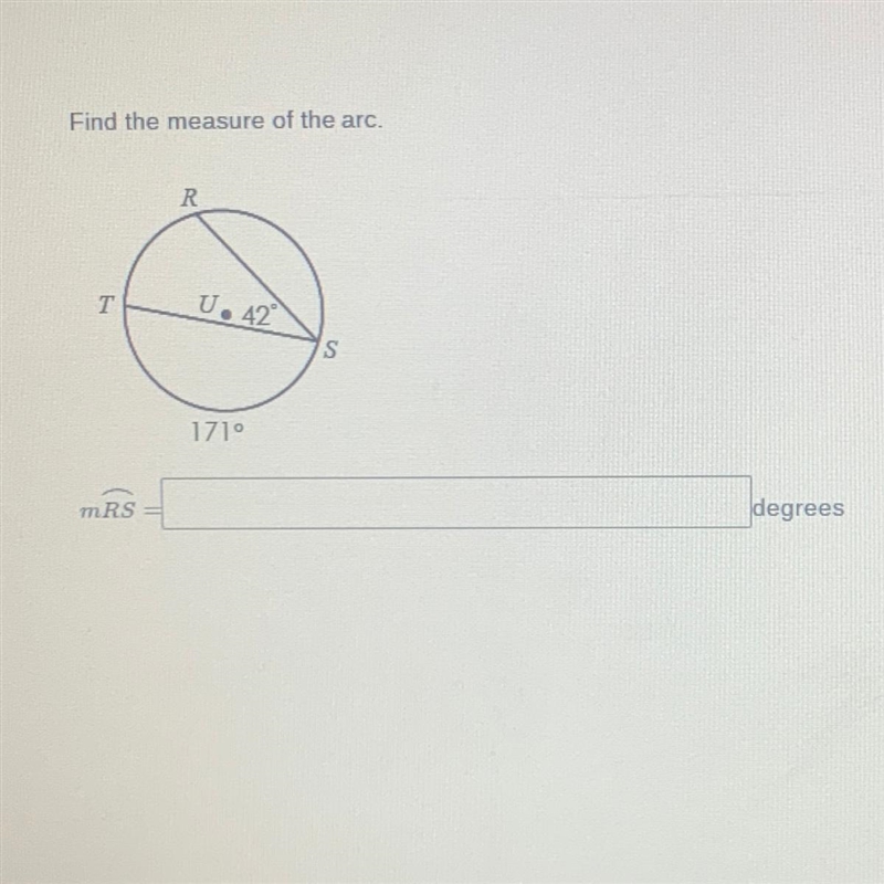 Find the measure of the arc-example-1