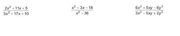 What is the simplified form of each rational expression? Specify the domain. 75 Points-example-1