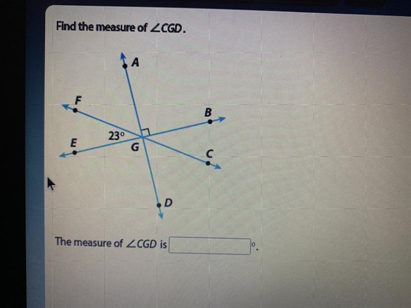 Find the measure of CGD.-example-1