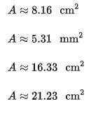 Find the area of the circle. Write your solution in terms of and round to the nearest-example-1