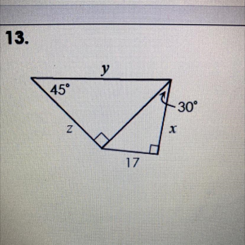 Y 45° 30° N 17 I need help pls-example-1