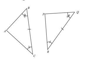 Determine if the triangles are congruent. If so, state what postulate proves that-example-1