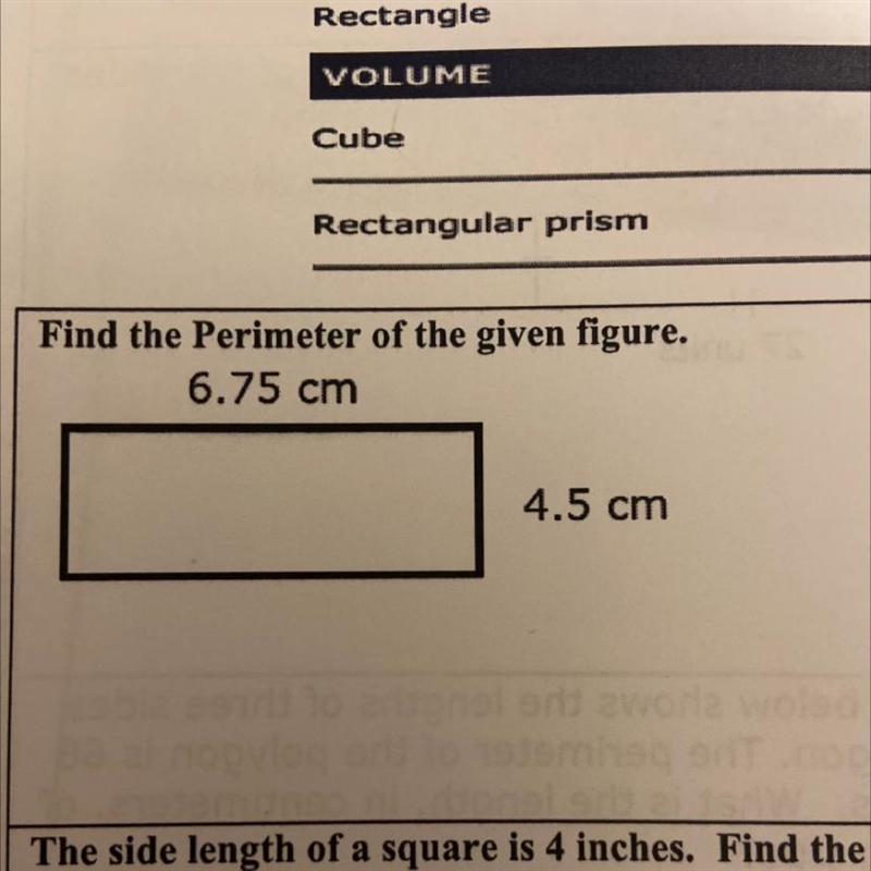 Find the perimeter of the given figure, help please!-example-1