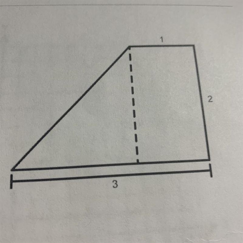 A. what is the area of this polygon B. Describes the steps taken to get this area-example-1