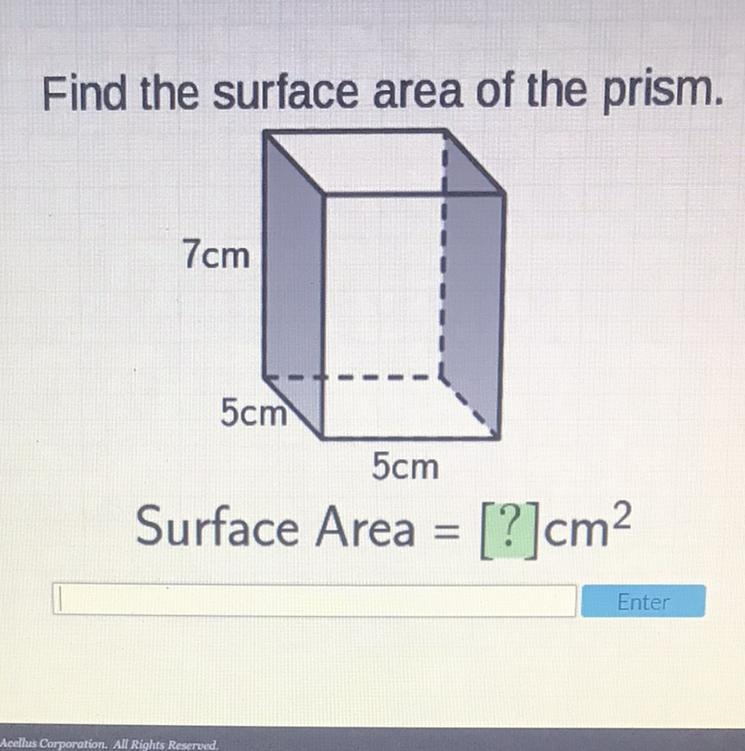 Help Please Now!!!! Find The Surface Area Of The Prism-example-1