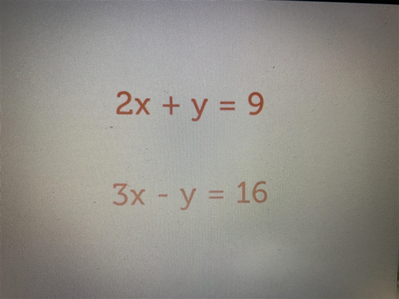 using elimination, which variable would you choose to cancel out in the following-example-1