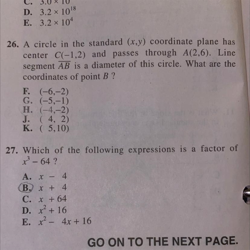 Need help on number 26 and 27!!-example-1