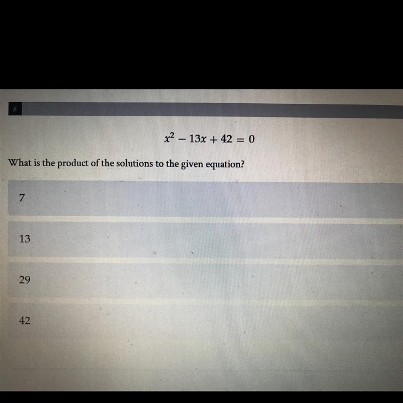 What is the product of the solutions to the given equation? Give your answer step-example-1