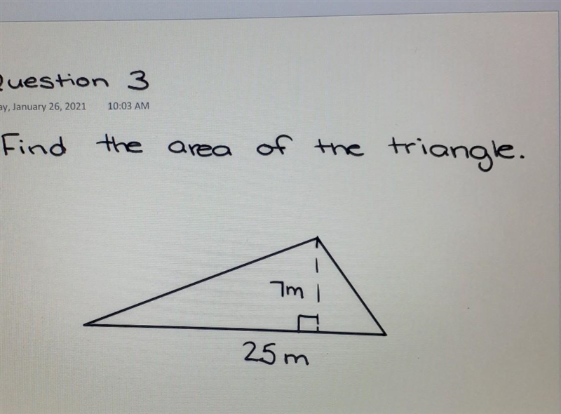 Find the area of the triangle. please help​-example-1