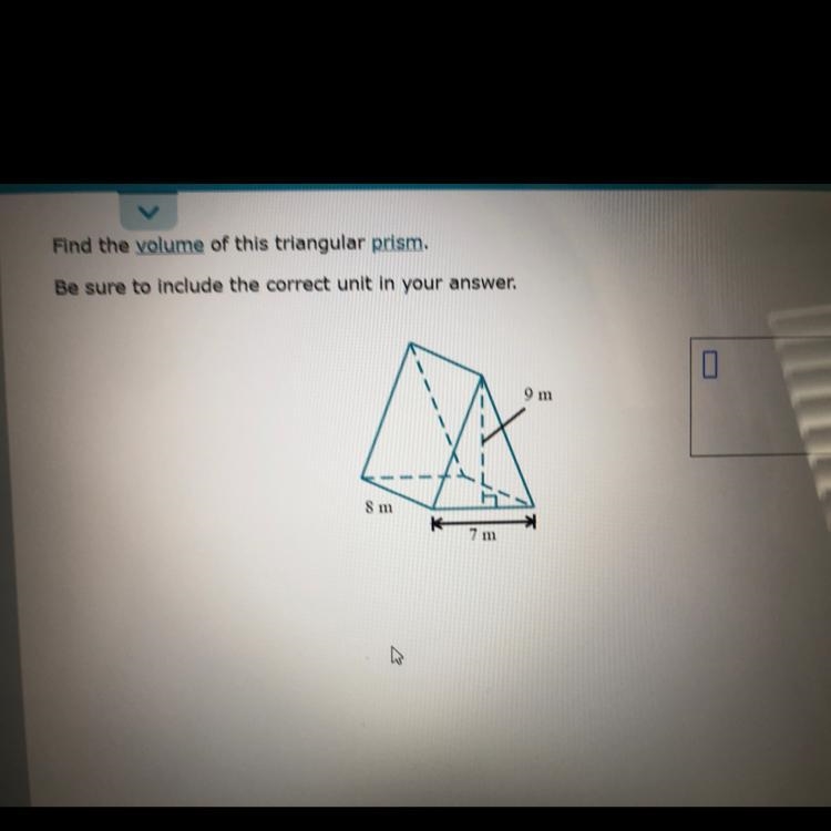 Find the volume of triangular prism. NO LINKS-example-1