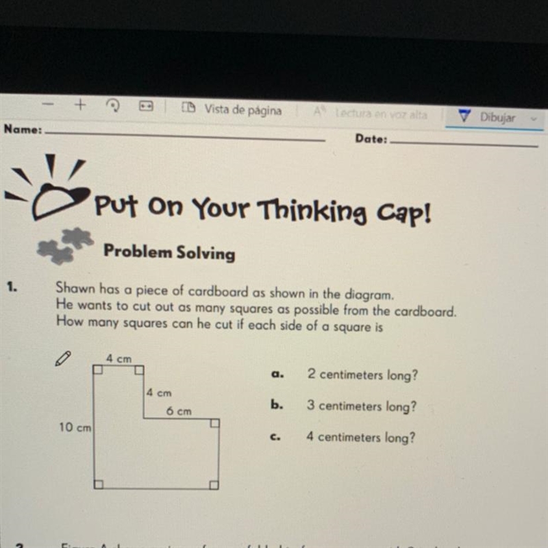 Help!!! Shawn has a piece of cardboard as shown in the diagram. He wants to cut out-example-1