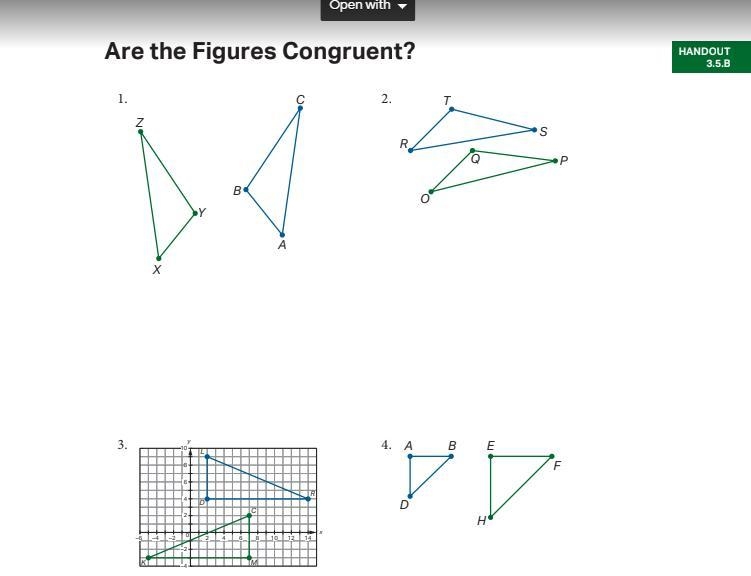 Are the following figures Congruent, and similar? I need help please.-example-1