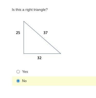 Is this a right triangle?​-example-1